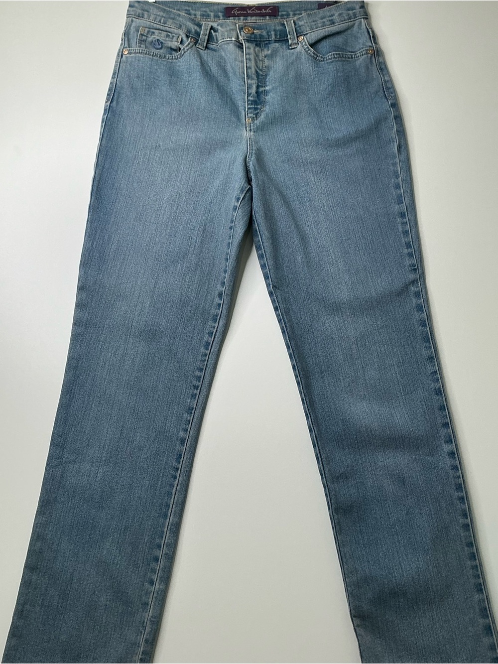 Gloria Vanderbilt Women's Medium Wash Blue Denim Skinny Jeans 5-Pocket Size 6